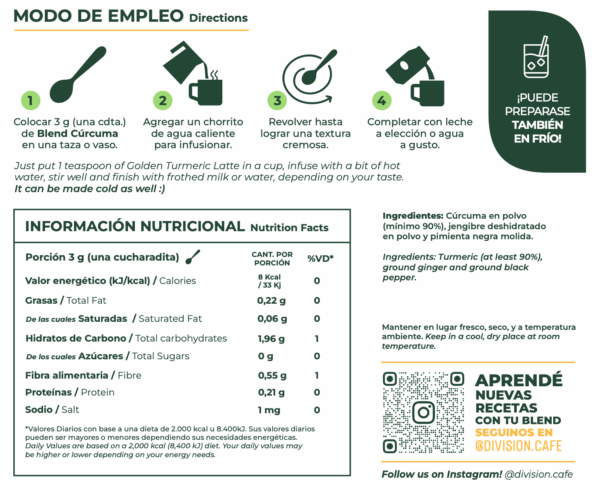 BLEND CÚRCUMA x 200 gr. - Imagen 4