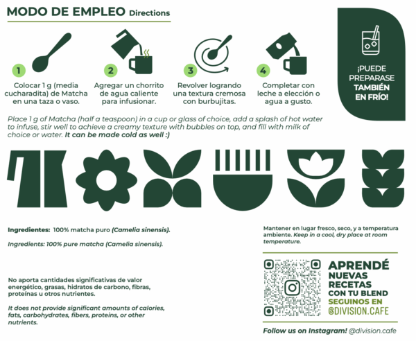 MATCHA PURO x 100 gr. - PREVENTA SE DESPACHA EL 08.09 - Imagen 4